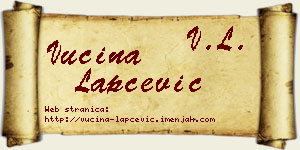 Vucina Lapčević vizit kartica